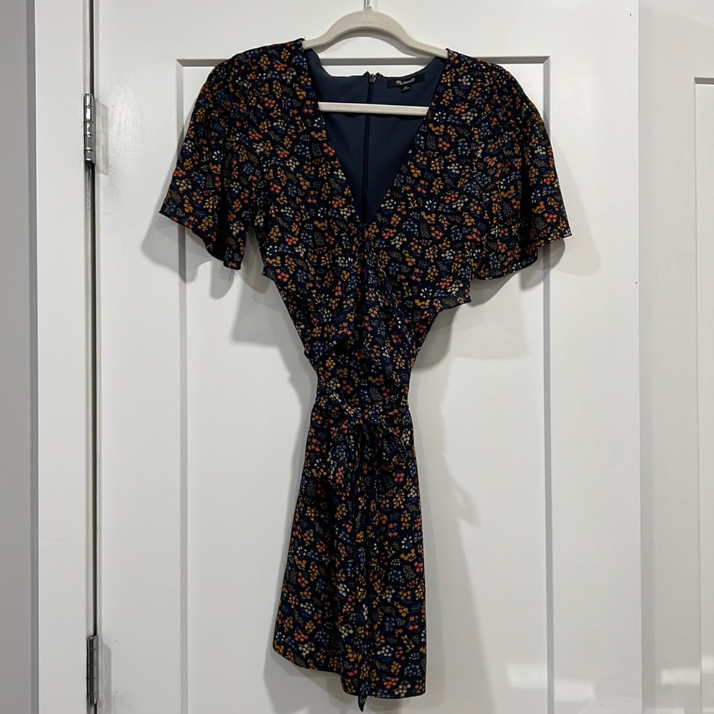 MADEWELL floral chiffon material dress